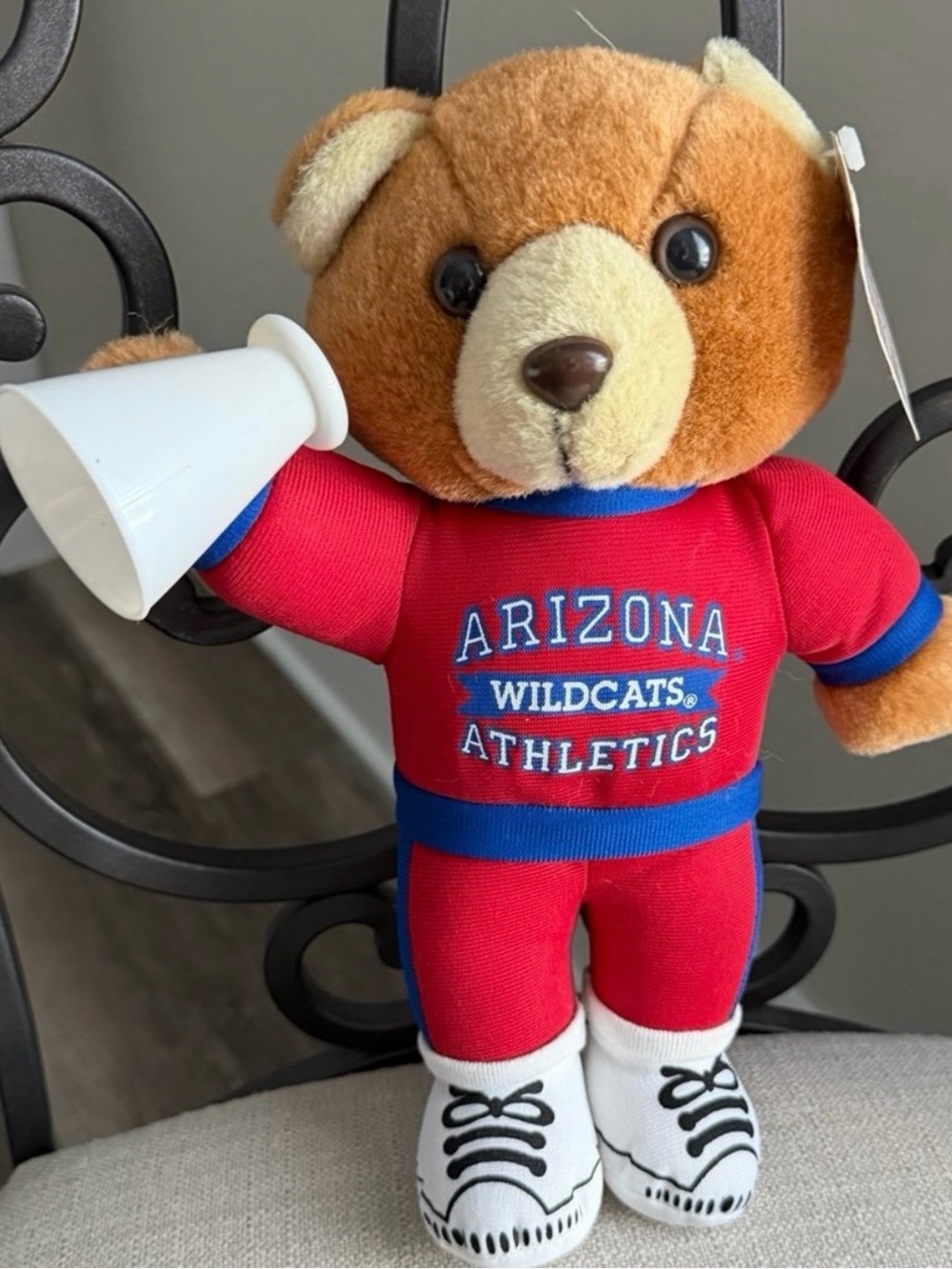 Arizona Wildcats Red Plush Cheer Bear - Kids Toy - Picture 2 of 9
